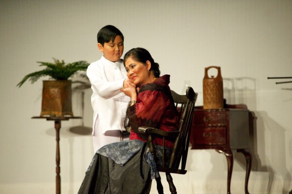 Elijah Merjudio and Sally Anolin-Clark at the Sunday matinee. Photo credit: Bob Reyes