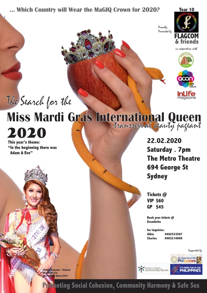 FLAGCOM'S Mardi Gras Miss International Queen 2020, An Event Special in Many Ways