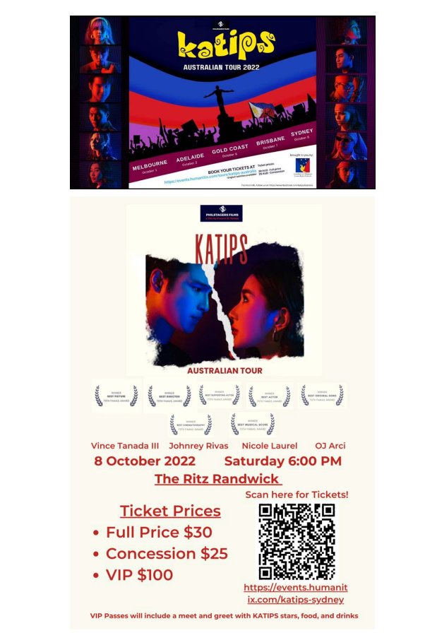 FAMAS 2022 Best Picture, KATIPS, screening in Sydney on Oct 8