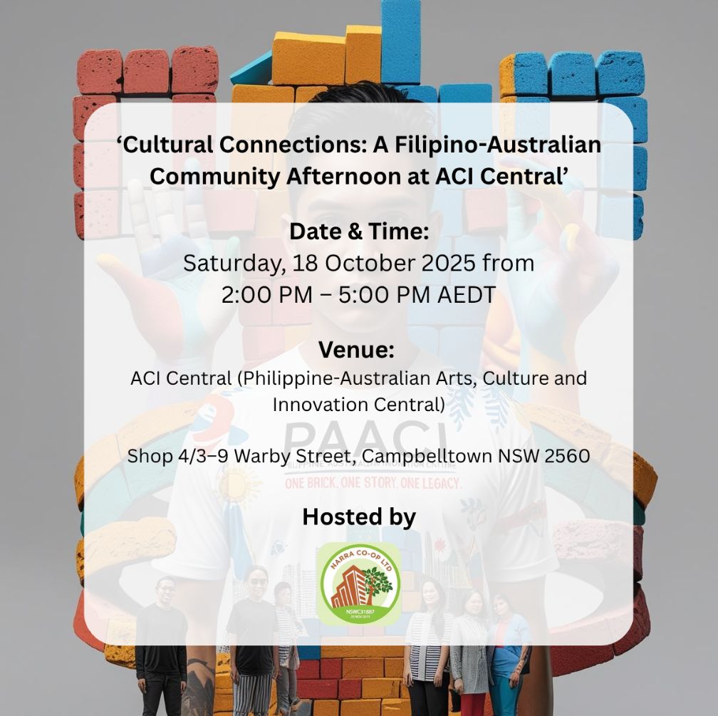Cultural Connections -  A Filipino-Australian Community Afteroon at ACI Central