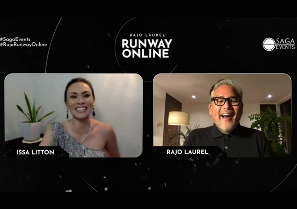 Rajo Laurel and Robby Carmona of Saga Events collaborate to create the first Online Fashion Show